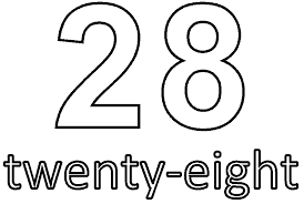 Number Twenty-Eight Coloring Page