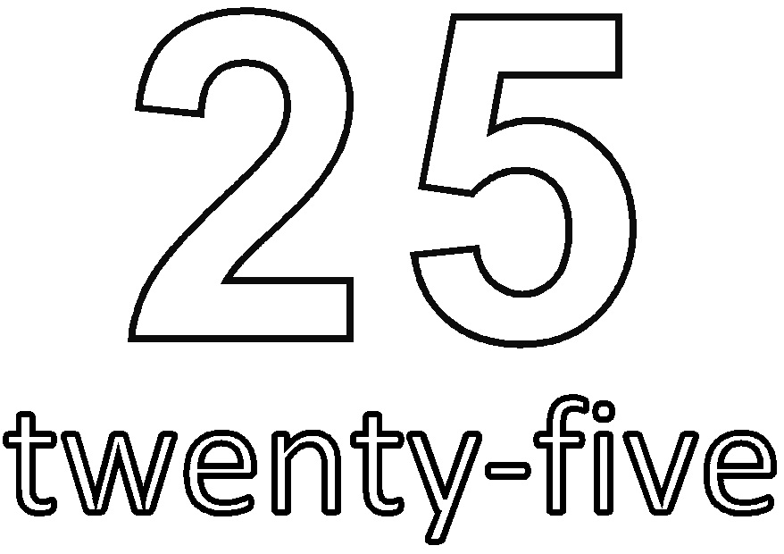 Number Twenty-Five from Numbers