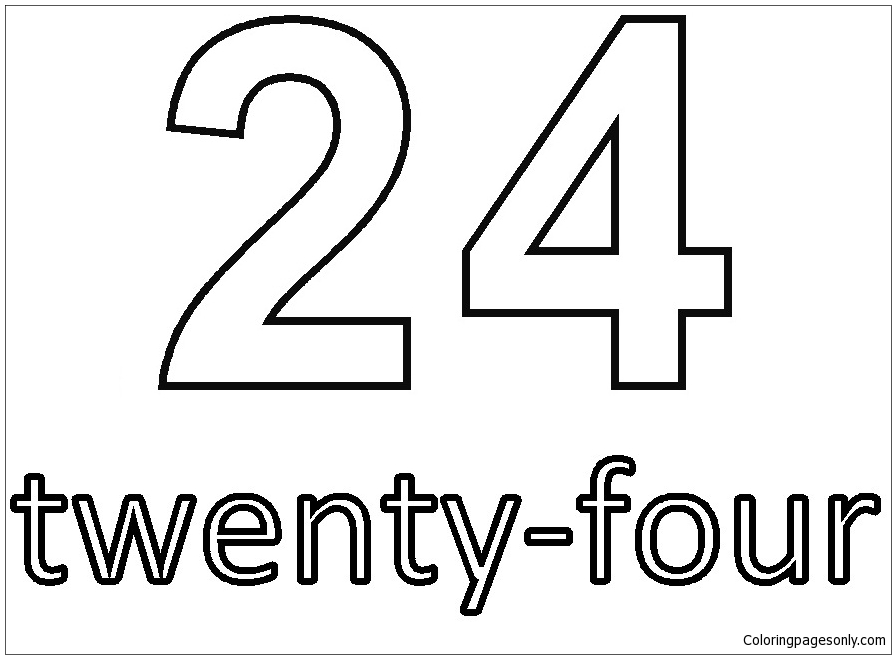 Numéro vingt-quatre à partir des nombres