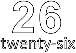Number Twenty-Six Coloring Page