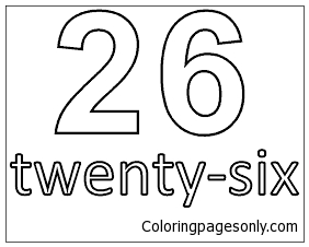 The Number 6 Coloring Page, Kids Coloring…