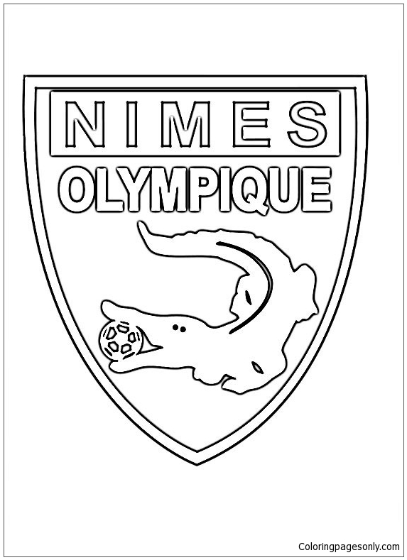 Nîmes Olympique Coloring Pages