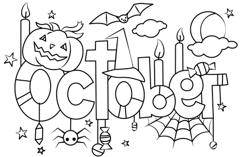 October Coloring Pages