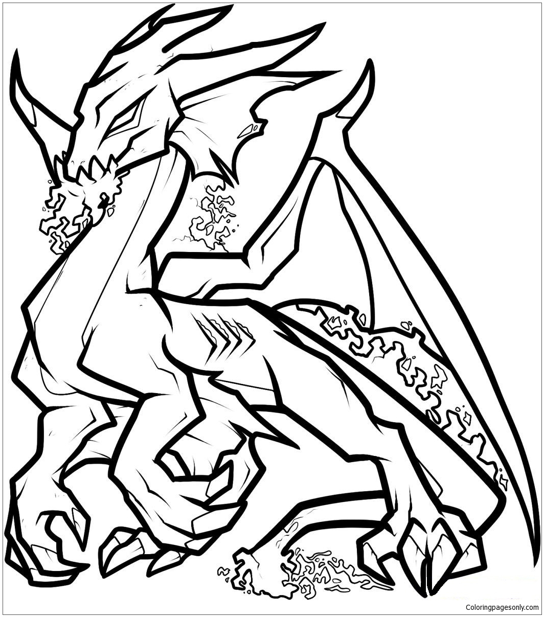 Odd Dragon Coloring Pages
