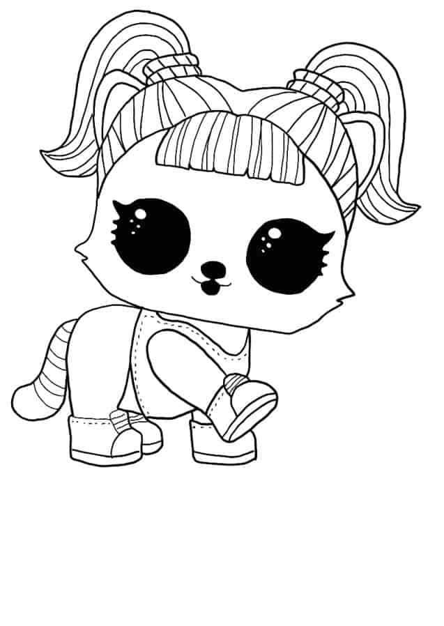 Desenho para colorir Lol Surprise Bonecas : Fuzzy Pets 15