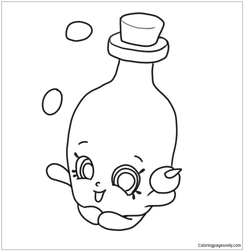 Olive oil shopkins Coloring Page