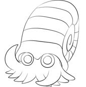 Omanyte Pokemon Coloring Pages