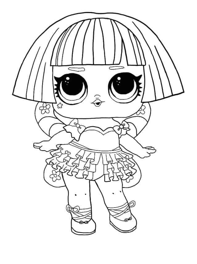 Lol Suprise Doll On Pointe Coloring Page