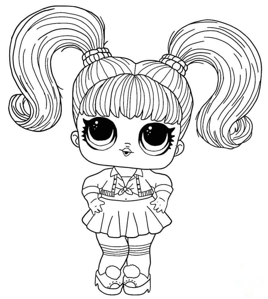 Lol Suprise Doll Oops Baby Coloring Page