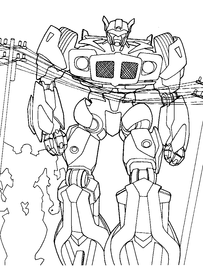 Optimus Prime Transformers Coloring Page