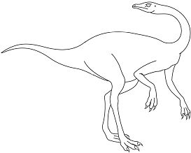 Ornithomimus Coloring Page