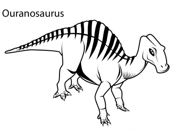 Ouranosaurus Dinosaur- Image 2 Coloring Page