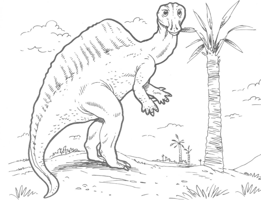 Dinosauro Ouranosaurus dell'Iguanodon