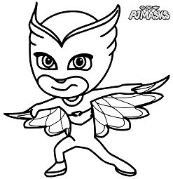 Owlette From PJ Masks Coloring Page