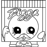 Pa Pizza Shopkins Coloring Page