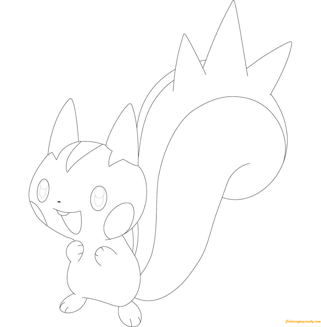 pachirisu coloring page pdf pokemon