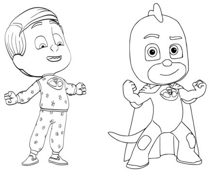 Pajama Hero Greg Coloring Pages