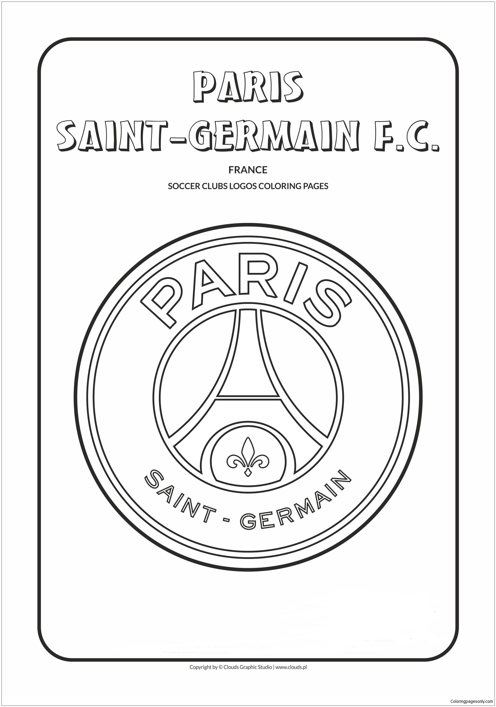 Paris Saint-Germain F.C Coloring Pages