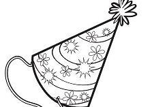 Party Hat Coloring Pages