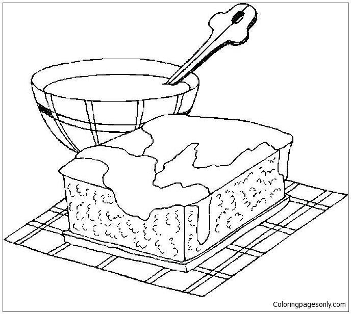 Download Pastry Desserts Coloring Page - Free Coloring Pages Online
