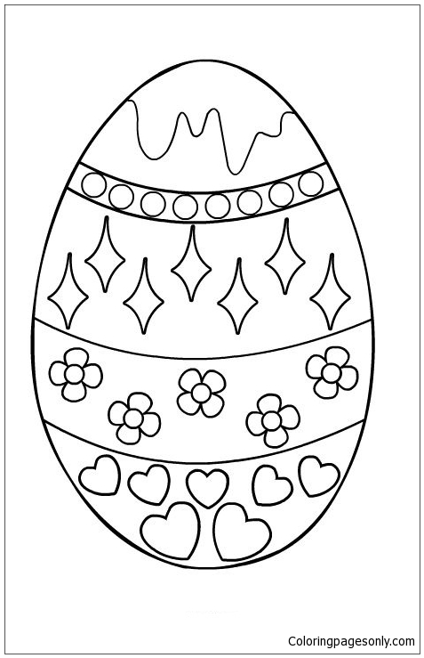 Modèles d'œufs de Pâques à partir d'œufs de Pâques