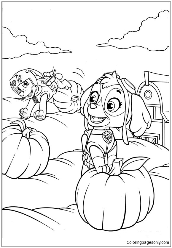 Paw Patrol Skye Underwater 2 Coloring Pages - Skye Paw Patrol Coloring