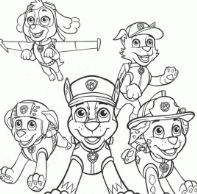 PAW Patrol Coloring Pages Underwater