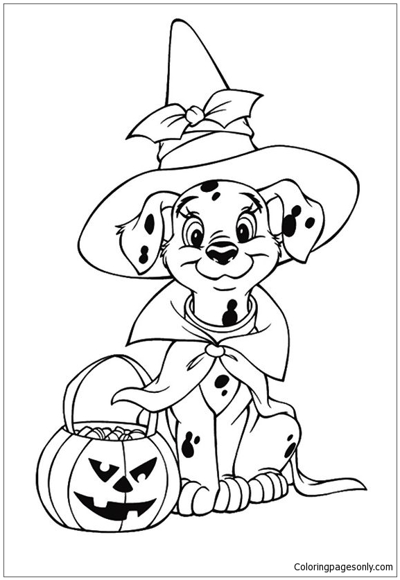 Paw Patrol Halloween Coloring Page