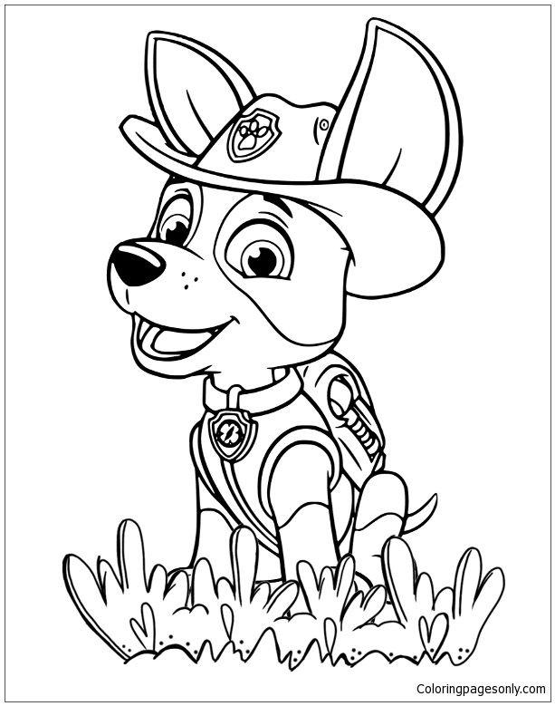 Paw Patrol Tracker 1 Coloring Pages