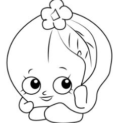 Cake Wishes Shopkin Season 1 Coloring Page - Free Coloring Pages Online