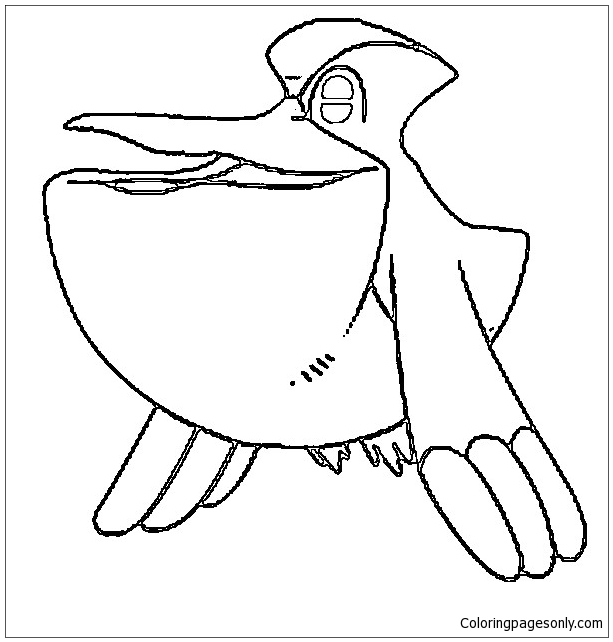 Pelipper Coloring Page