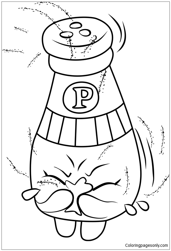 Peppe Pepper Shopkins Coloring Pages