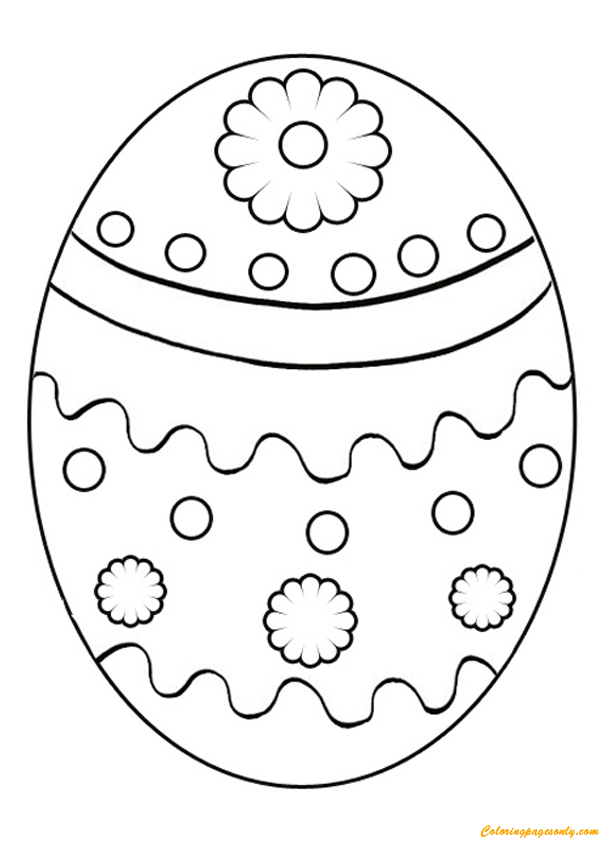 Blütenblatt-Osterei aus Ostereiern