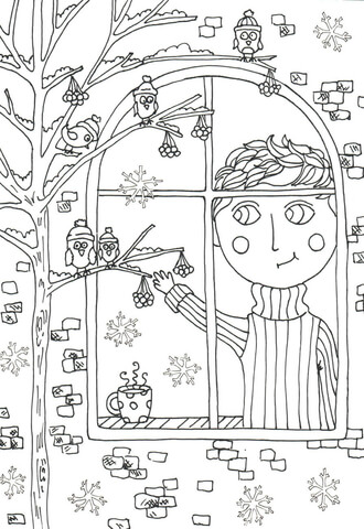 Peter Boy in November Coloring Page