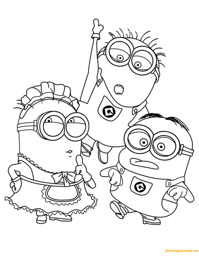 Phil, Mark and Tom Coloring Pages