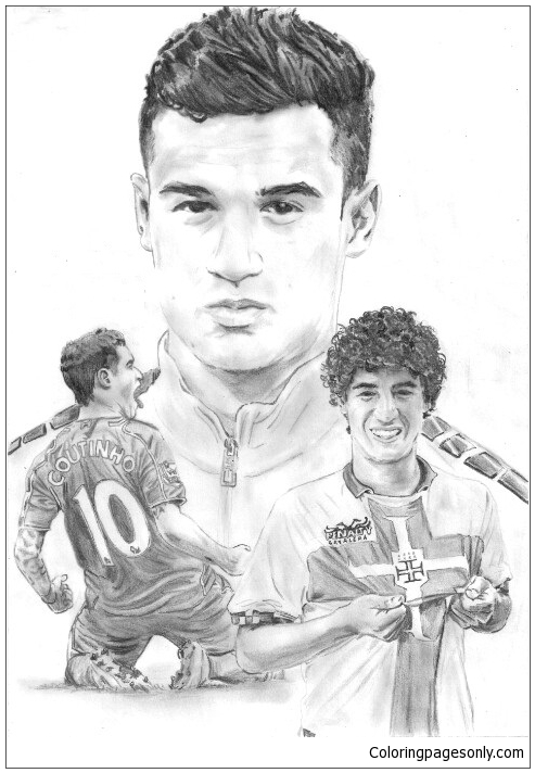 Philippe Coutinho-image 4 Coloring Page