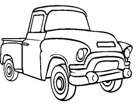 Pickup Truck Coloring Page