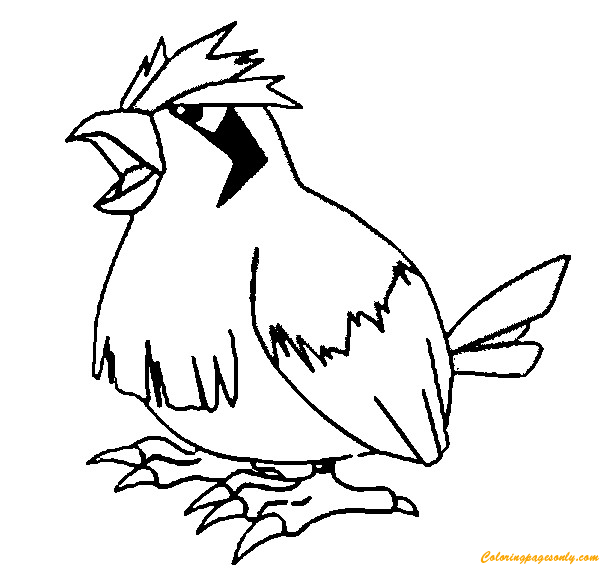 Pidgey Coloring Page Free Coloring Pages Online