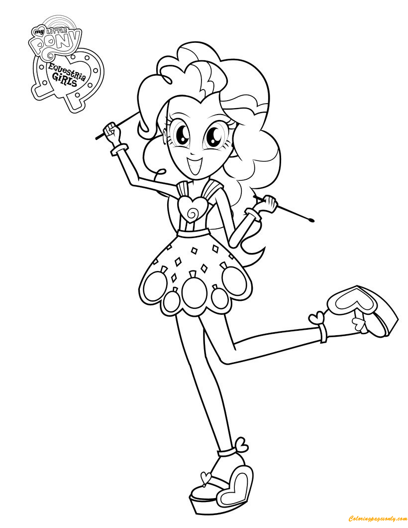 Pinkie Pie From My Little Pony Coloring Pages Cartoons Coloring Pages Free Printable Coloring Pages Online