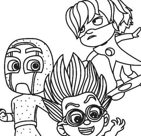 PJ Masks And Friends Coloring Page