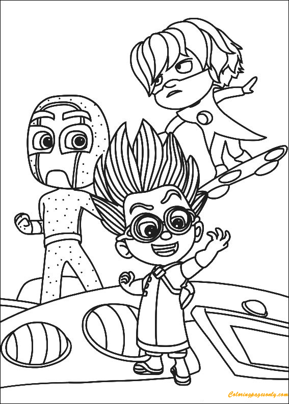 Pj Masks And Friends Coloring Page Free Coloring Pages Online