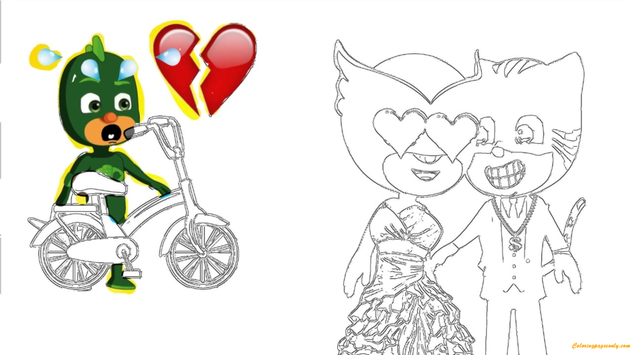 Download Pj Masks Catboy Love Owlette Coloring Pages - PJ masks Coloring Pages - Free Printable Coloring ...