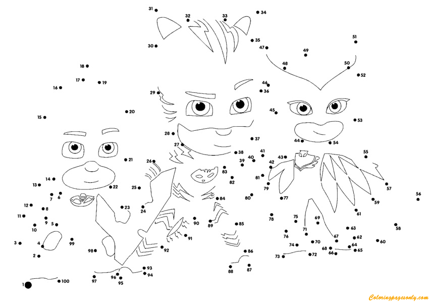 PJ Masks Unisci i punti da Unisci i punti