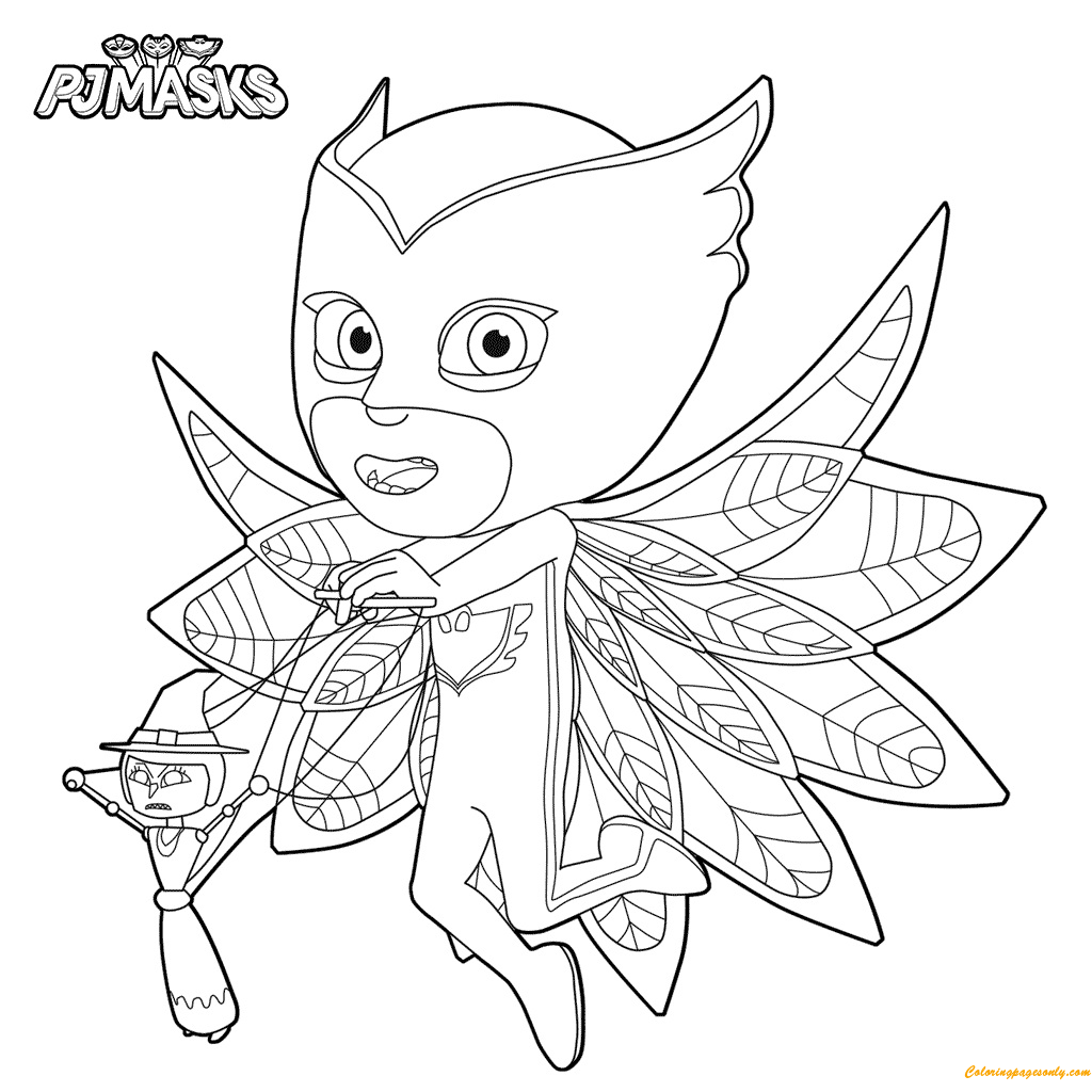 PJ Masks 睡衣面具中的孩子