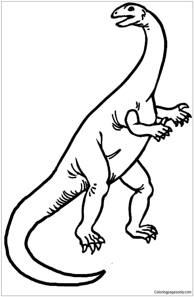 Plateosaurus 1 Coloring Page