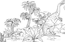 Plateosaurus and Hesperosuchus Coloring Pages