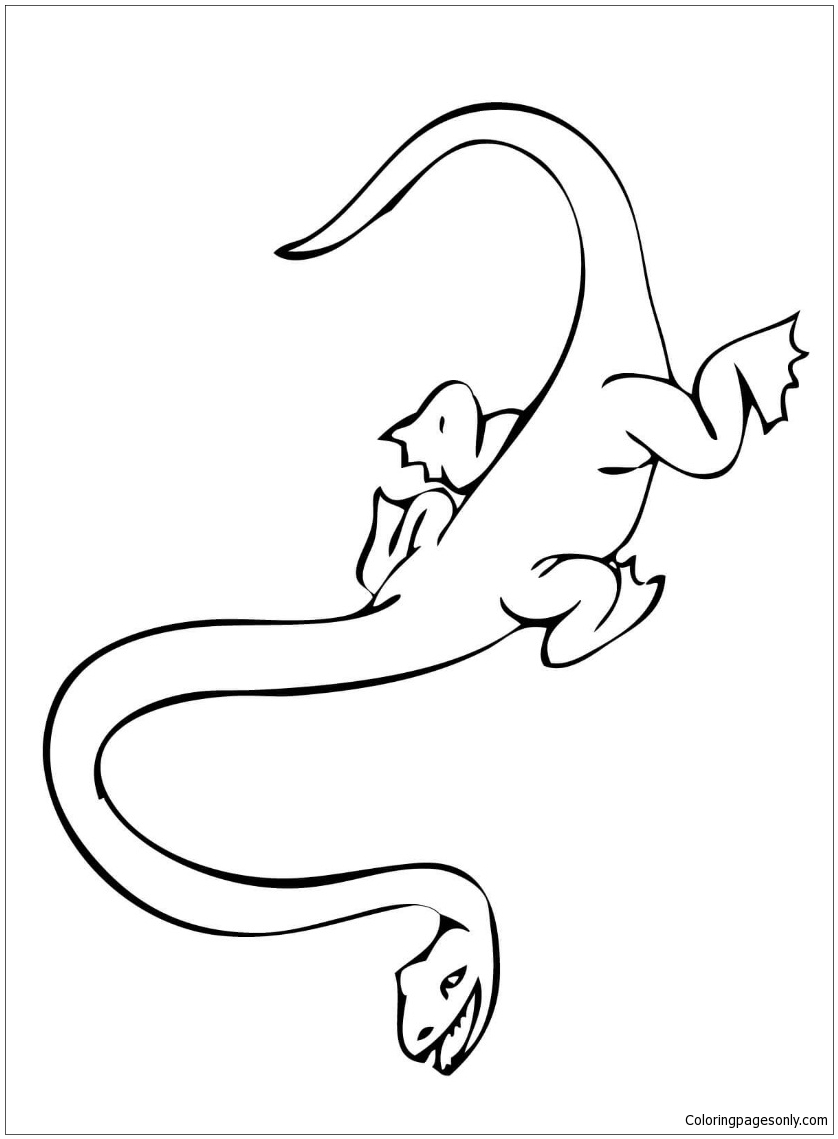 Plesiosaur Coloring Page