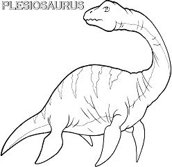 Plesiosaurus 1 Coloring Page