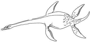 Plesiosaurus 3 Coloring Pages