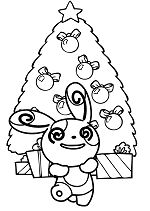 Pokemon Christmas Coloring Pages